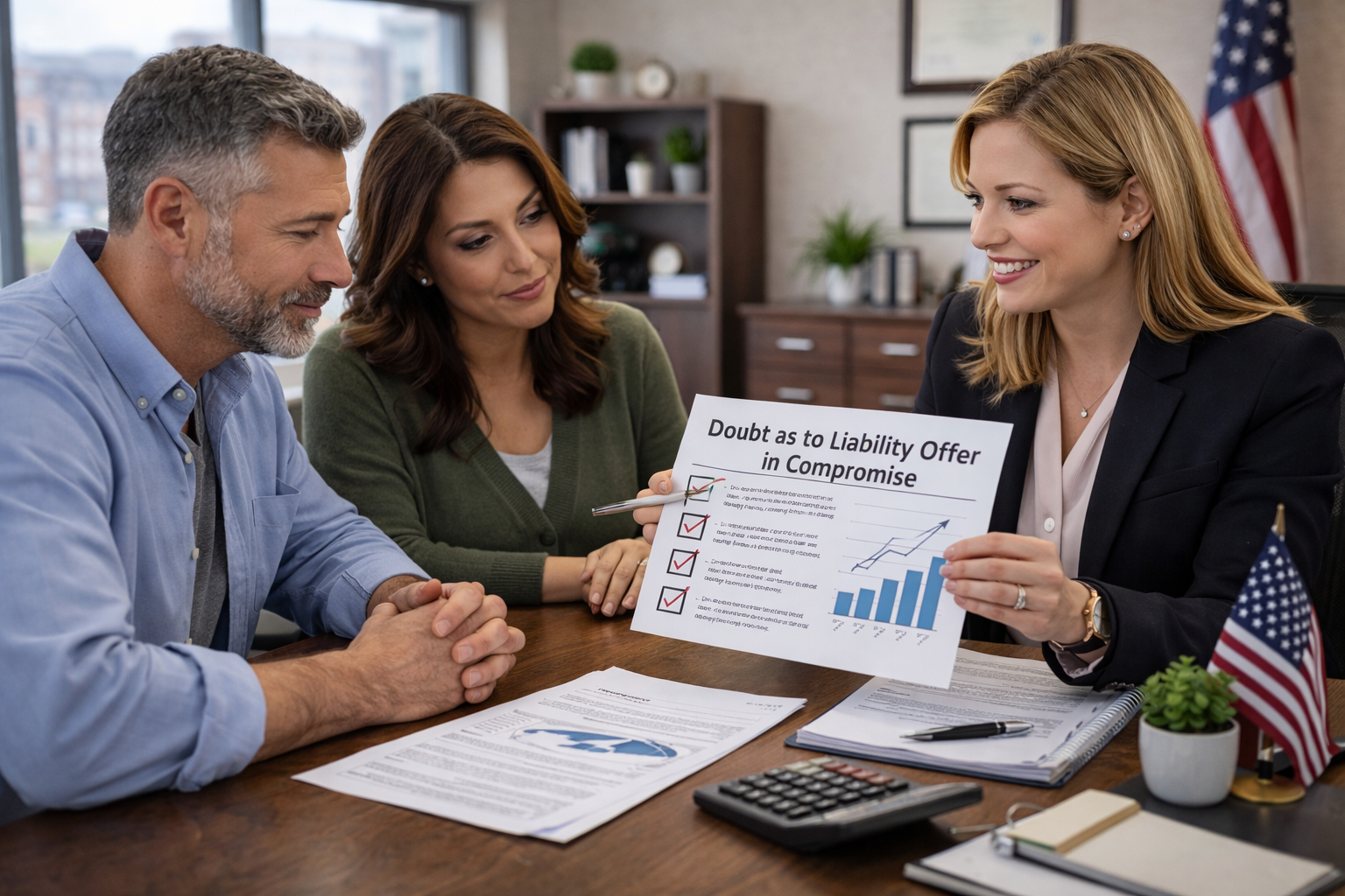 Consultation about doubt as to liability offer in compromise to correct IRS tax debt