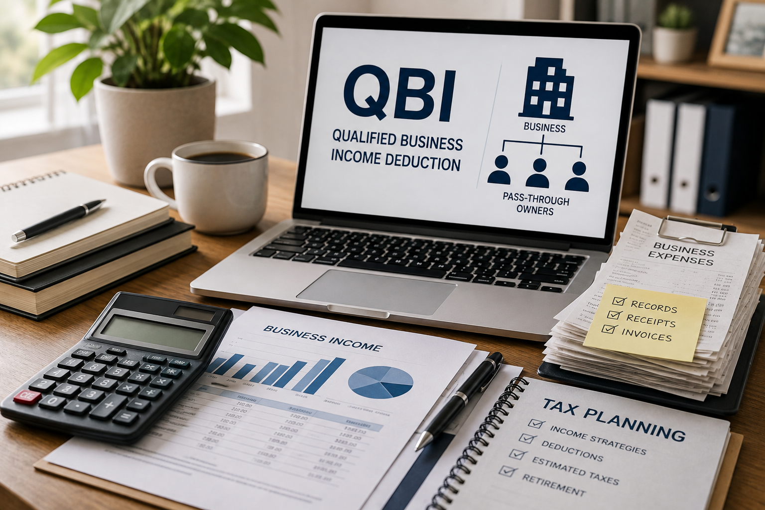 Qualified Business Income Deduction planning for pass-through business owners and self-employed taxpayers