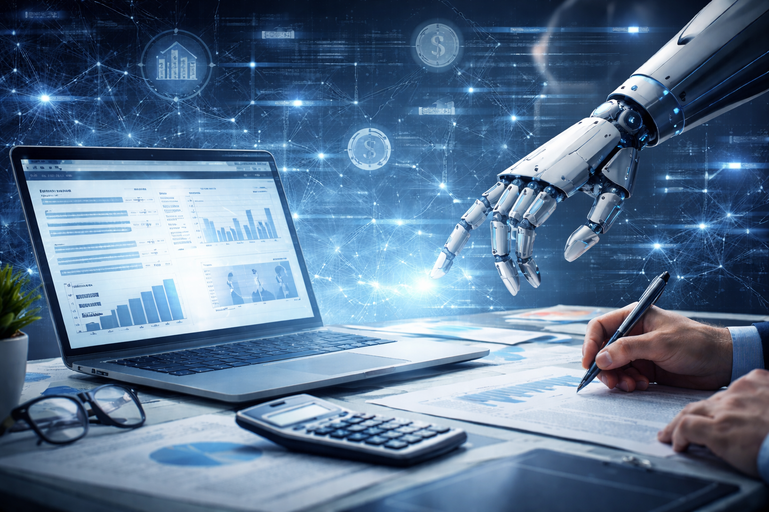 Artificial intelligence analyzing tax documents and financial data to identify compliance risks