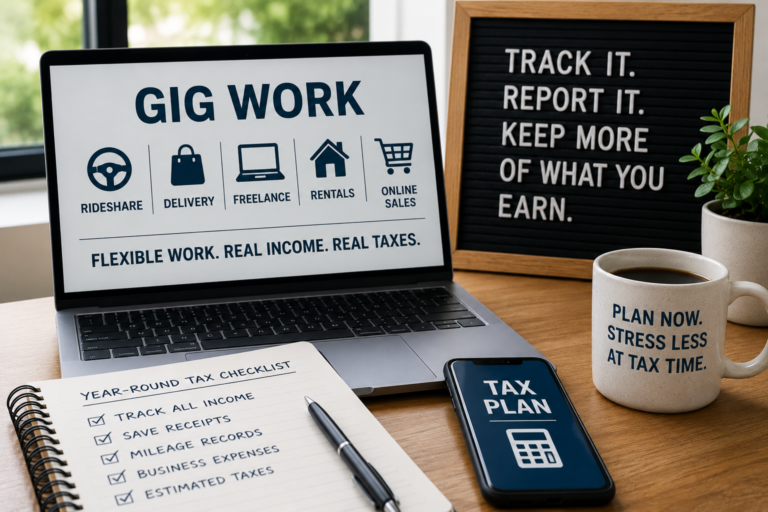 Gig economy taxes and recordkeeping for gig workers